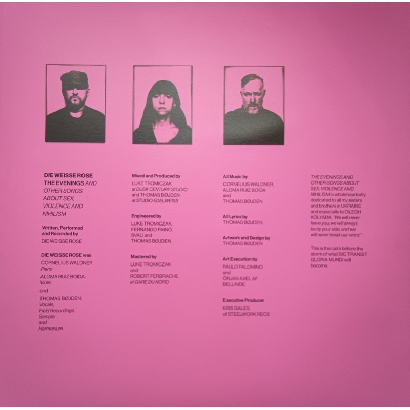 Die Weisse Rose - The Evenings And Other Songs About Sex, Violence And Nihilism [LP]